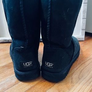 UGG brand black suede boots size 9